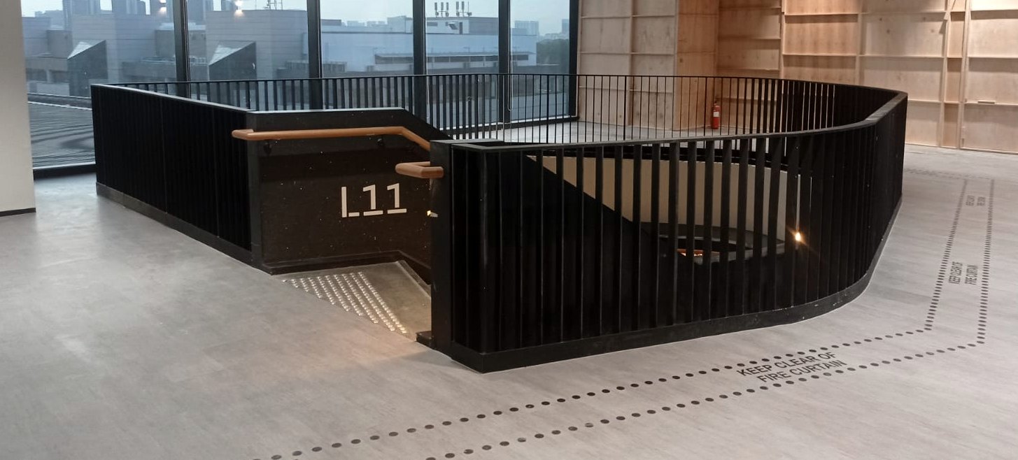 Mapletree Business City, feature staircase