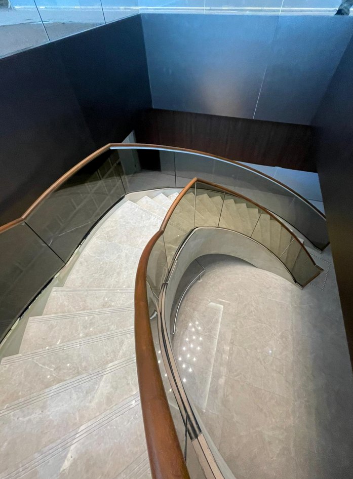 Mapletree Business City, stone connecting stair